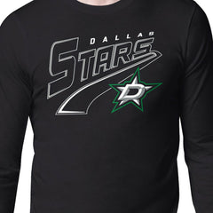 NHL Dallas Stars Starter Modern Tailsweep Long Sleeve T-Shirt - Black