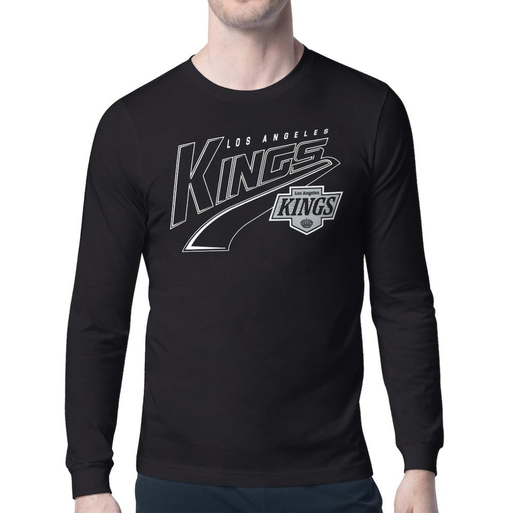 NHL Los Angeles Kings Starter Modern Tailsweep Long Sleeve T-Shirt - Black