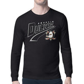 NHL Anaheim Ducks Starter Modern Tailsweep Long Sleeve T-Shirt - Black