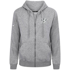 Houston Astros Levelwear Podium Chenille Logo Full-Zip Hoodie - Heather Gray Hoodies