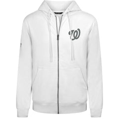 Washington Nationals Levelwear Podium Banner Arch Full-Zip Hoodie - White Hoodies