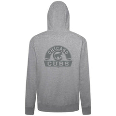 Chicago Cubs Levelwear Podium Banner Arch Full-Zip Hoodie - Heather Gray Hoodies