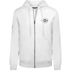 Cincinnati Reds Levelwear Podium Banner Arch Full-Zip Hoodie - White Hoodies