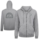 Pittsburgh Pirates Levelwear Podium Banner Arch Full-Zip Hoodie - Heather Gray Hoodies