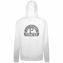 Pittsburgh Pirates Levelwear Podium Banner Arch Full-Zip Hoodie - White Hoodies