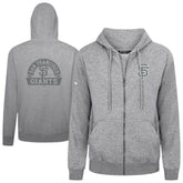 San Francisco Giants Levelwear Podium Banner Arch Full-Zip Hoodie - Heather Gray Hoodies