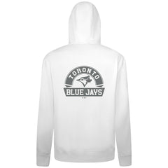 Toronto Blue Jays Levelwear Podium Banner Arch Full-Zip Hoodie - White Hoodies