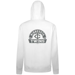 Minnesota Twins Levelwear Podium Banner Arch Full-Zip Hoodie - White Hoodies