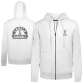Los Angeles Angels Levelwear Podium Banner Arch Full-Zip Hoodie - White Hoodies