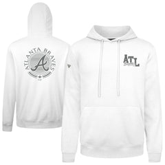 Atlanta Braves Levelwear Podium Valiant Hoodie - White Hoodies
