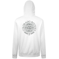 Colorado Rockies Levelwear Podium Valiant Hoodie - White Hoodies