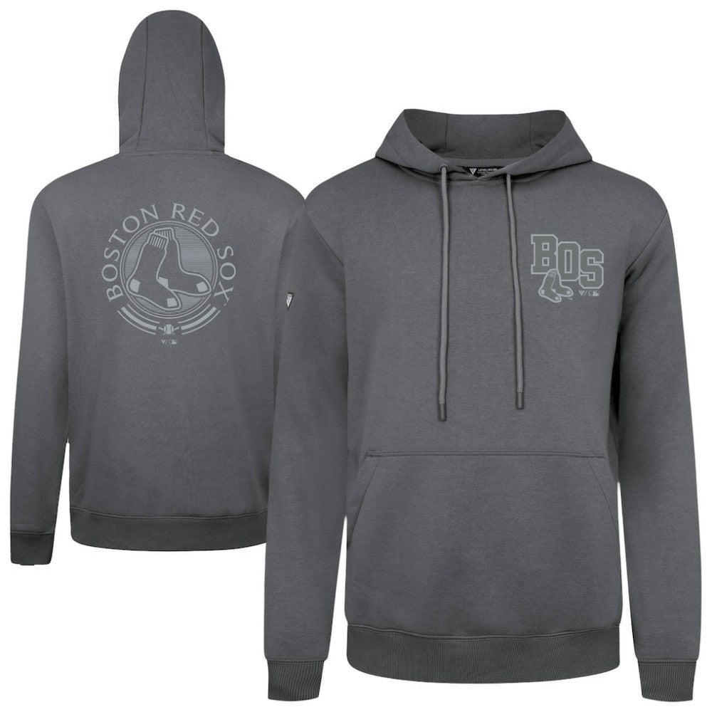 Boston Red Sox Levelwear Podium Grain Hoodie - Gray Hoodies