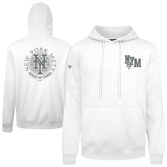 New York Mets Levelwear Podium Grain Hoodie - White Hoodies