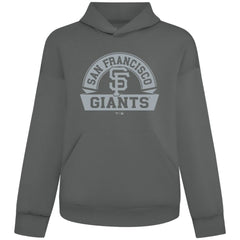 San Francisco Giants Levelwear Luxe Signature Banner Arch Tri-Blend Hoodie - Gray Hoodies