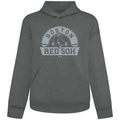 Boston Red Sox Levelwear Luxe Signature Banner Arch Tri-Blend Hoodie - Gray Hoodies