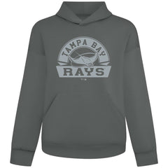 Tampa Bay Rays Levelwear Luxe Signature Banner Arch Tri-Blend Hoodie - Gray Hoodies