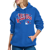 NHL New York Rangers Starter Women's Fireworks Fleece Hoodie - Blue