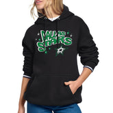 NHL Dallas Stars Starter Women's Fireworks Fleece Hoodie - Black