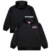 Cleveland Cavaliers Hardwood Classics Nights Walk the Tunnel Satin Bomber Full-Snap Hooded Jacket Black