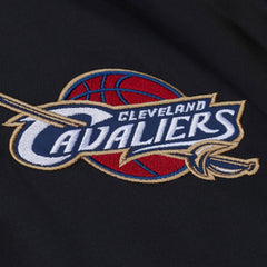 Cleveland Cavaliers Hardwood Classics Nights Walk the Tunnel Satin Bomber Full-Snap Hooded Jacket Black