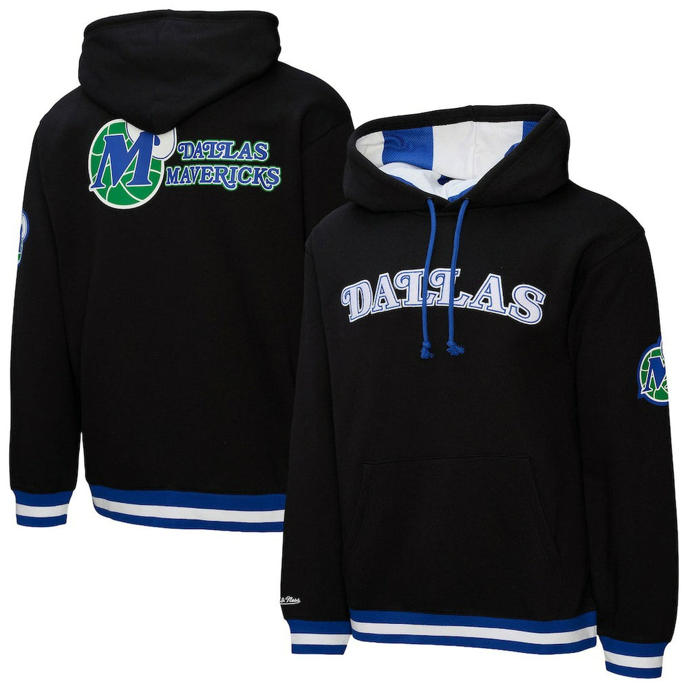 Dallas Mavericks Hardwood Classics Nights Playmaker Fleece Hoodie Black