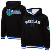 Dallas Mavericks Hardwood Classics Nights Playmaker Fleece Hoodie Black
