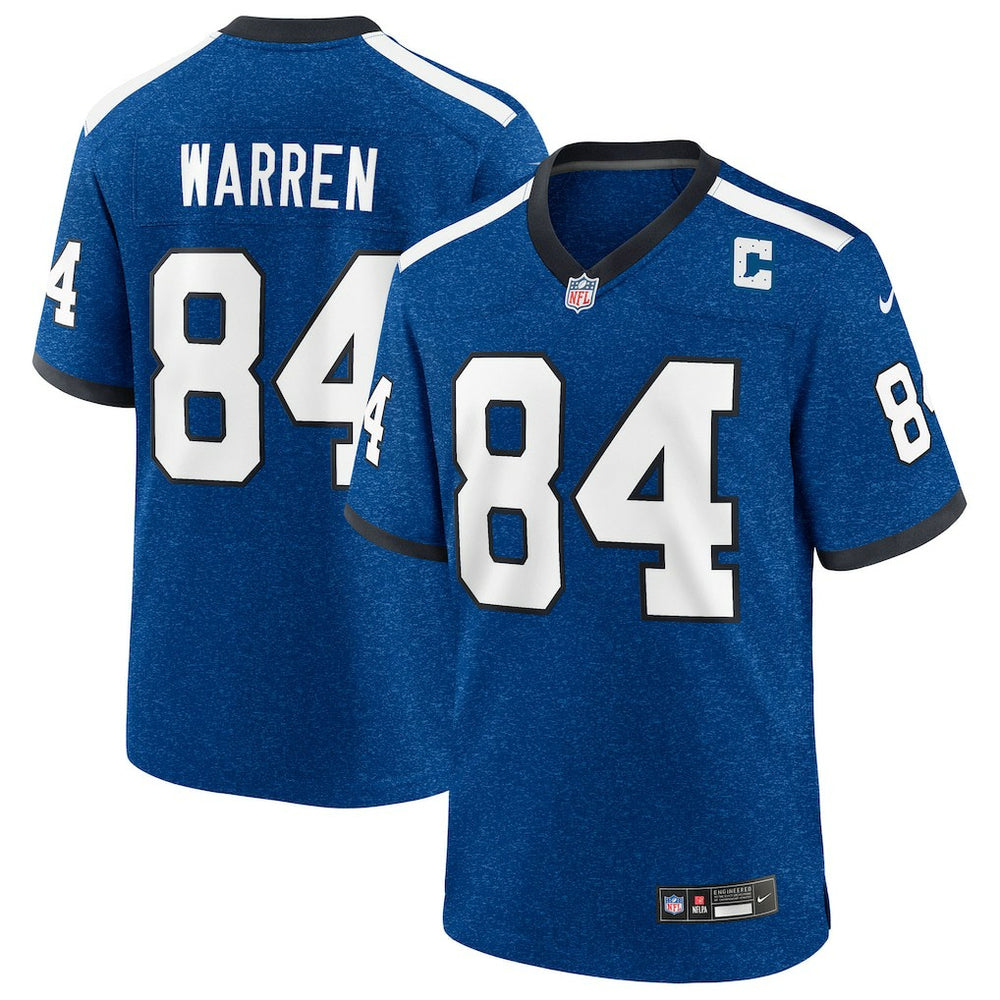 NFL Tyler Warren Indianapolis Colts Alternate 2 Indiana Nights Game Jersey - Heather Royal