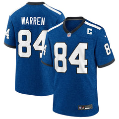 NFL Tyler Warren Indianapolis Colts Alternate 2 Indiana Nights Game Jersey - Heather Royal