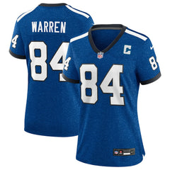 NFL Tyler Warren Indianapolis Colts Women's Alternate 2 Indiana Nights Game Jersey - Heather Royal