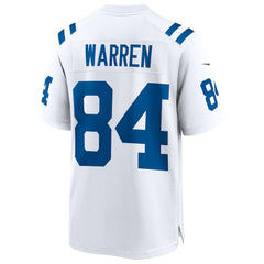 NFL Tyler Warren Indianapolis Colts Game Jersey - White