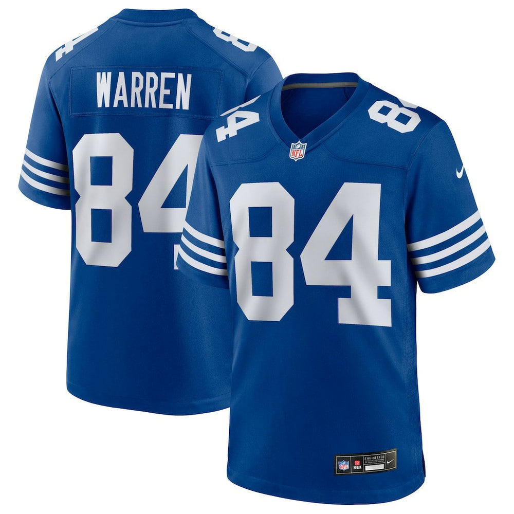 NFL Tyler Warren Indianapolis Colts Alternate Game Jersey - Royal