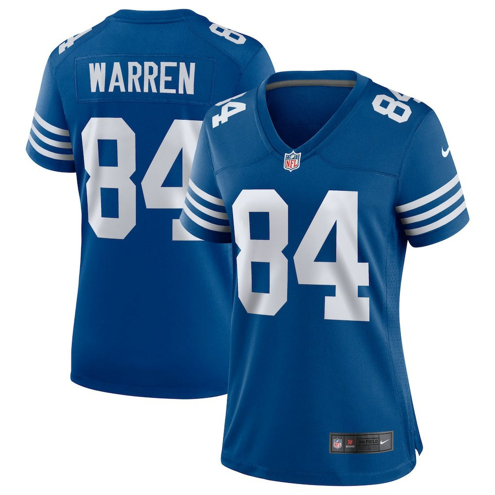 NFL Tyler Warren Indianapolis Colts Women's Alternate Game Jersey - Royal