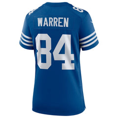 NFL Tyler Warren Indianapolis Colts Women's Alternate Game Jersey - Royal