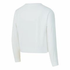 Golden State Warriors Concepts Sport Women's Laney Chenille Cropped Long Sleeve T-Shirt White