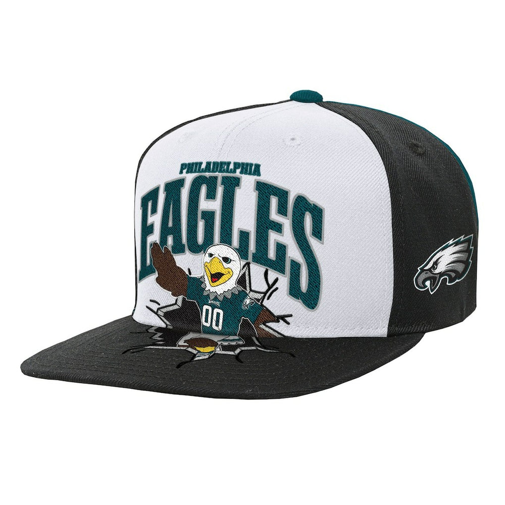Philadelphia Eagles Youth Team Mascot Snapback Hat White
