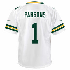 NFL Micah Parsons Green Bay Packers Youth White Game Jersey - White