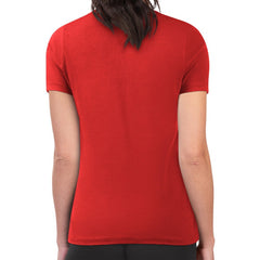 NHL Chicago Blackhawks G-III 4Her by Carl Banks Women's Super-Slim Lightweight Pinstripe Circle Graphic T-Shirt - Red