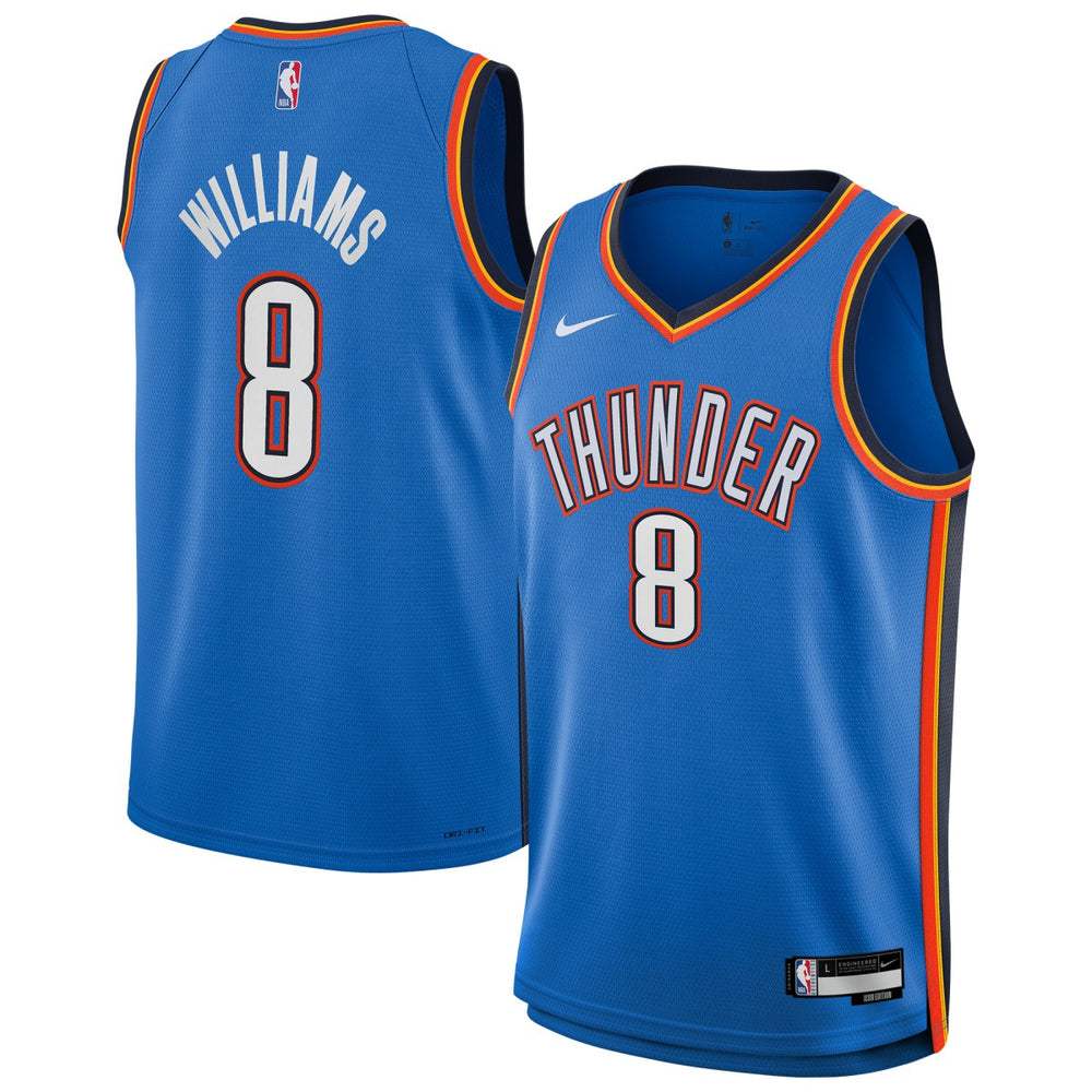 NBA Jalen Williams Oklahoma City Thunder Youth Swingman Jersey - Icon Edition - Blue