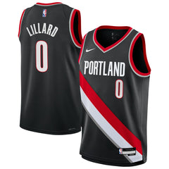 NBA Damian Lillard Portland Trail Blazers Youth Swingman Jersey - Icon Edition - Black