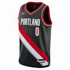 NBA Damian Lillard Portland Trail Blazers Youth Swingman Jersey - Icon Edition - Black
