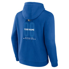 Dallas Mavericks Center Court Name & Number Custom Hoodie Blue