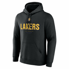 Los Angeles Lakers Center Court Name & Number Custom Hoodie Black