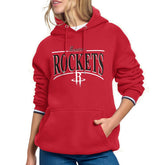 Houston Rockets Starter Women's Arch Stripe Fleece Hoodie Red
