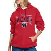 Washington Wizards Starter Women's Arch Stripe Fleece Hoodie Red
