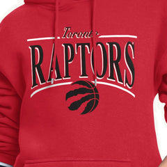 Toronto Raptors Starter Women's Arch Stripe Fleece Hoodie Red