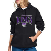 Sacramento Kings Starter Women's Arch Stripe Fleece Hoodie Black