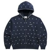 New York Yankees Madhappy Unisex All Over Fleece Full-Zip Hoodie - Navy Hoodies