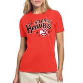 Atlanta Hawks Starter Women's Fireworks T-Shirt Red