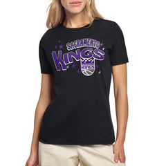 Sacramento Kings Starter Women's Fireworks T-Shirt Black