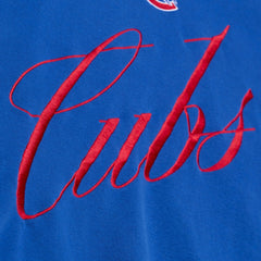 Chicago Cubs Mitchell & Ness Women's Script Sweatshirt - Royal Sweatshirts